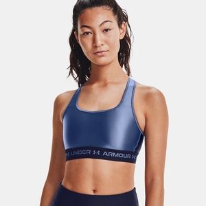 Women's Armour Mid Crossback Matte/Shine Sports Bra